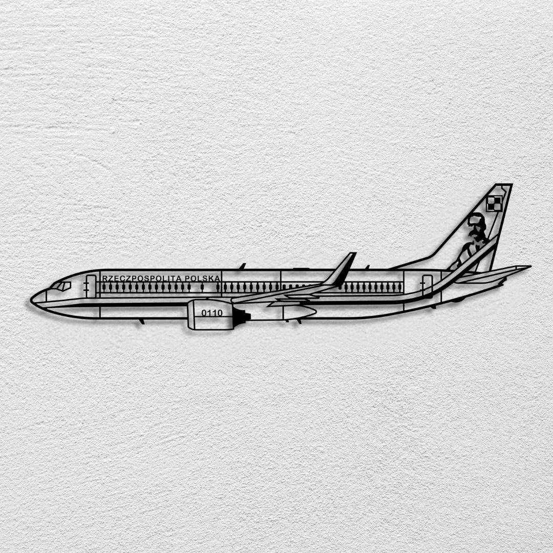 Boeing 737 800 war in der polnischen Republik unterwegs