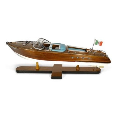 Drewniany Model Motorówki Riva Aquarama (Turkusowa) - ujęcie 1