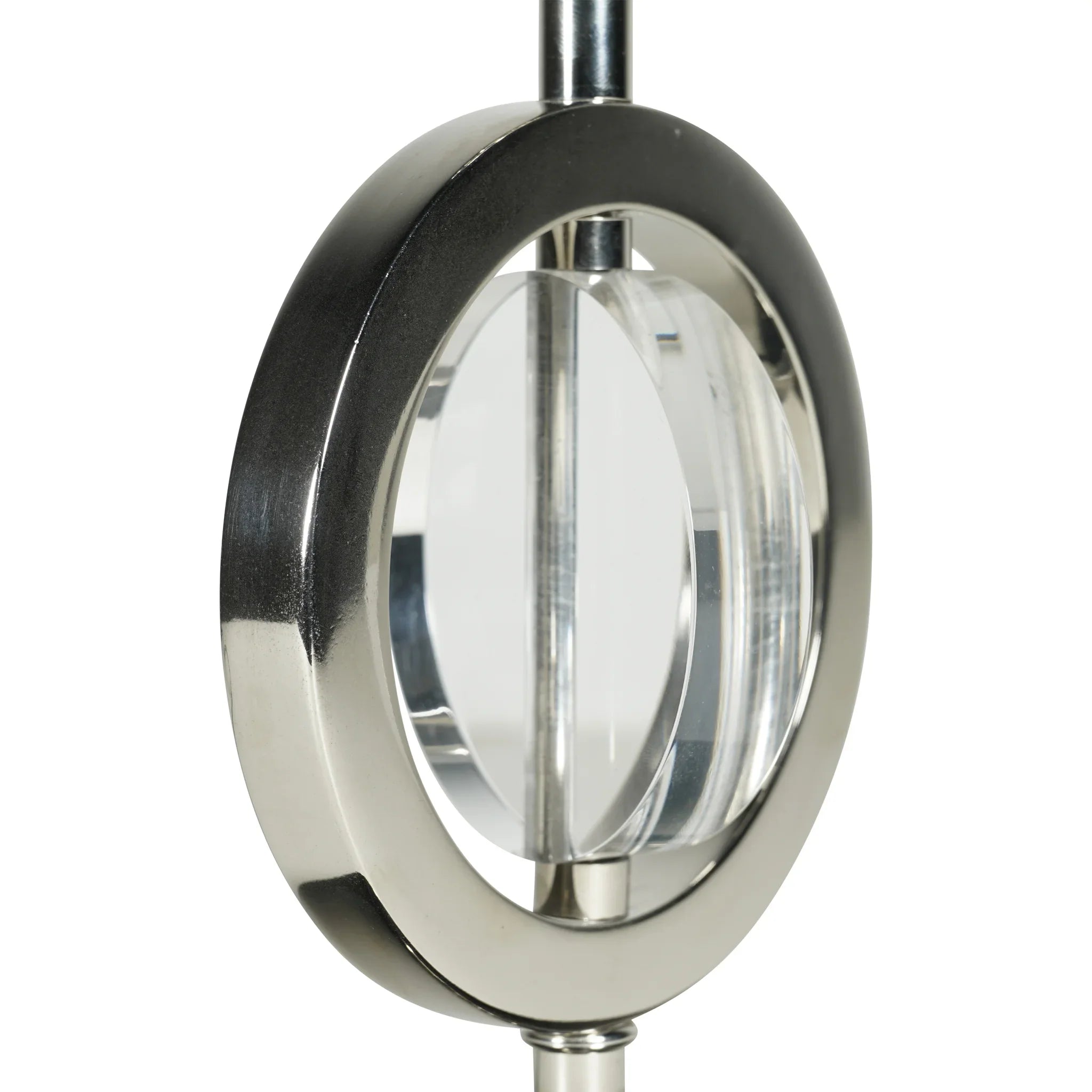 Lampa Art Deco Krąg Solo, Srebrna - widok 2