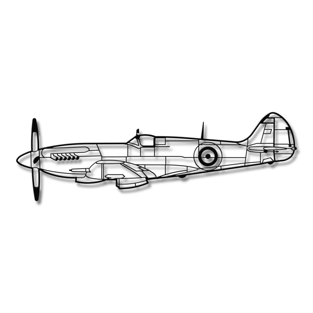Supermarine Spitfire – Bohater Bitwy o Anglię i Dywizjonu 303, metalowy model ścienny