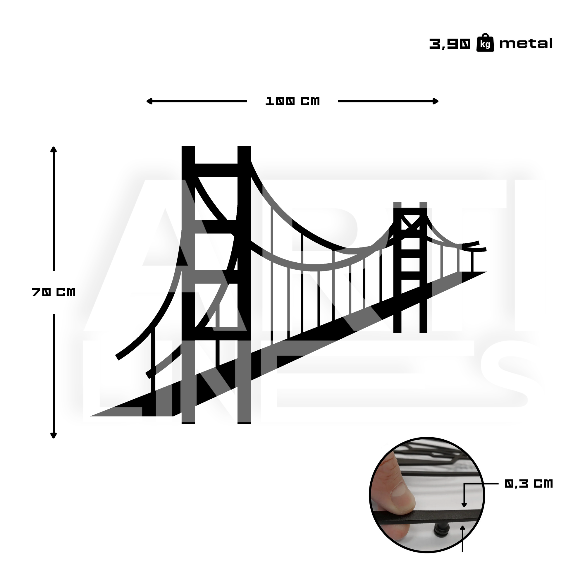 Golden Gate Bridge – 3D-Ansicht
