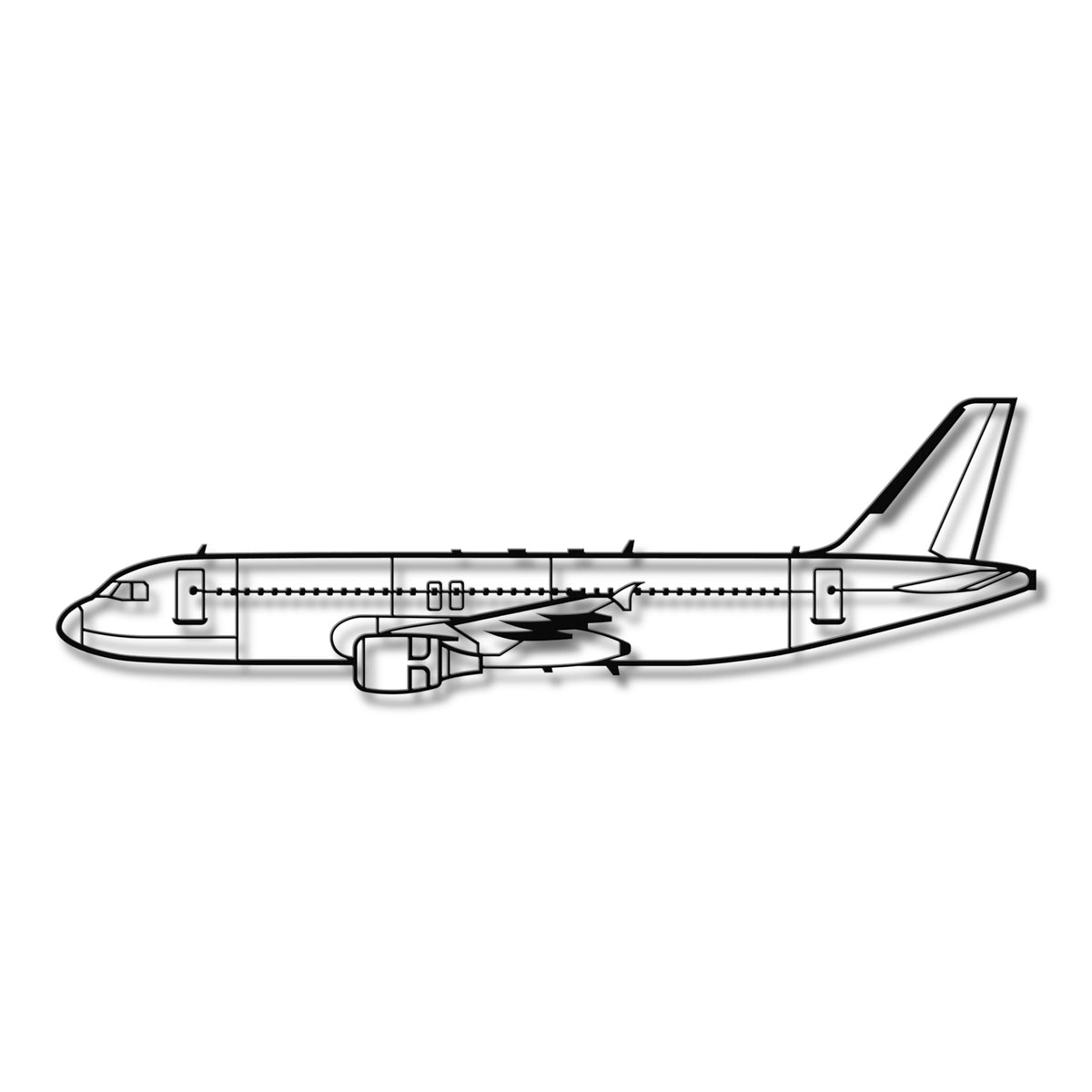 Airbus A320 – Ikona współczesnego lotnictwa pasażerskiego, stalowa dekoracja