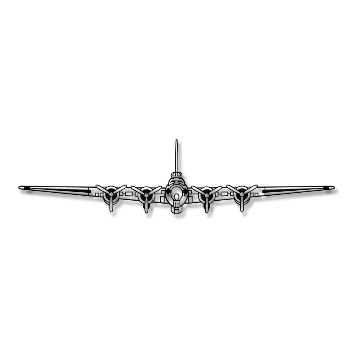 Boeing B-17 Flying Fortress „Latająca Forteca” – Legendarny bombowiec II wojny światowej, metalowa dekoracja