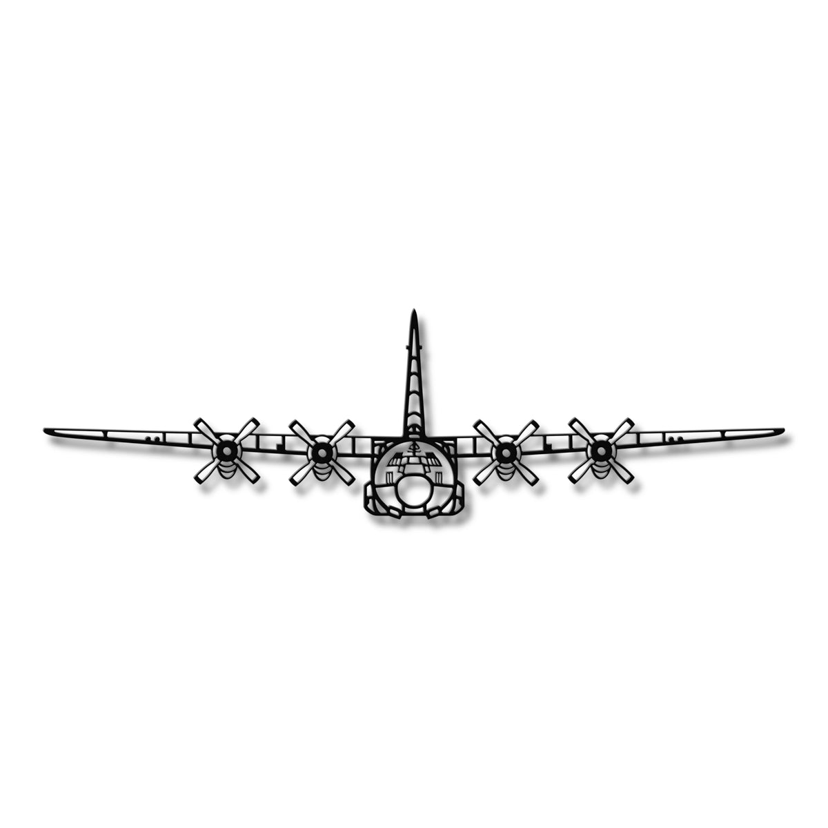 Lockheed C-130 Hercules – Legenda wojskowego lotnictwa transportowego, stalowy model na ścianę