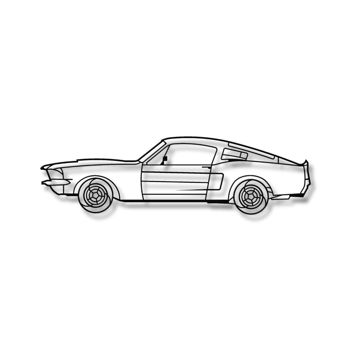 Ford Mustang Shelby GT500 – Amerykańska bestia i ikona motoryzacji, stalowy model ścienny