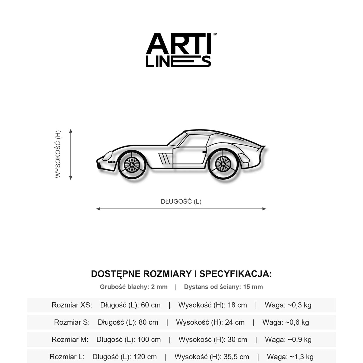 Wymiary: Ferrari 250 GTO – Najcenniejszy klasyk motoryzacji na świecie, elegancka metalowa sylwetka